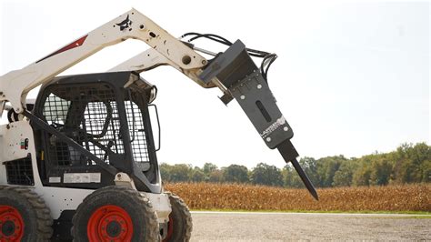 concrete stuck on skid steer attachments|concrete skid steer hammer.